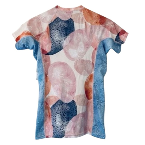 O'Neill S/M Women's Side Print Short Sleeve Rash Guard UV Protect Swim Top - Picture 5 of 10